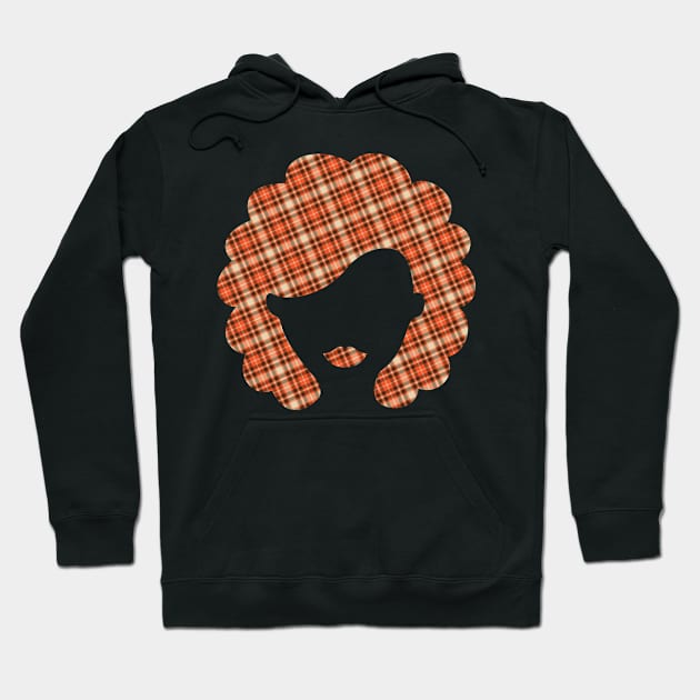 Plaid Head Silhouette Hoodie by allovervintage